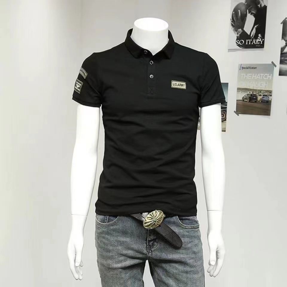 Áo Thun Polo Tay Ngắn Dáng Ôm Phong Cách Hàn Quốc Thời Trang Cao Cấp Cho Nam