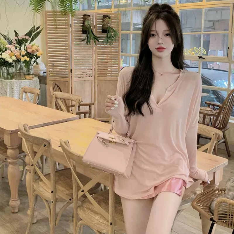 Jiashucheng Áo Sơ Mi Chống Nắng Tay Dài Dáng Rộng Vải Lụa Mát Thời Trang Mùa Hè Cho Nữ