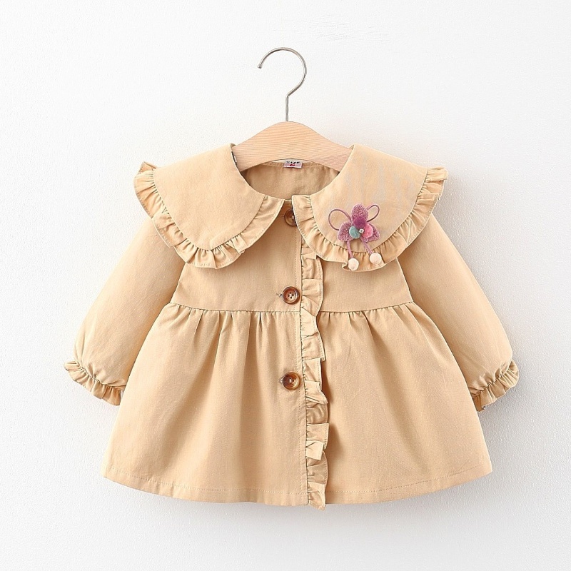 Áo Khoác Cotton Tay Dài Thời Trang Mùa Thu 2023 Cho Bé Gái 6 Tháng - 3 Tuổi
