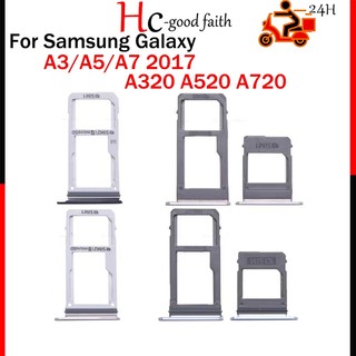 Khay đựng thẻ sim và thẻ sim điện thoại thay thế cho samsung galaxy a3 a5 a7 2017 a320 a520 a720