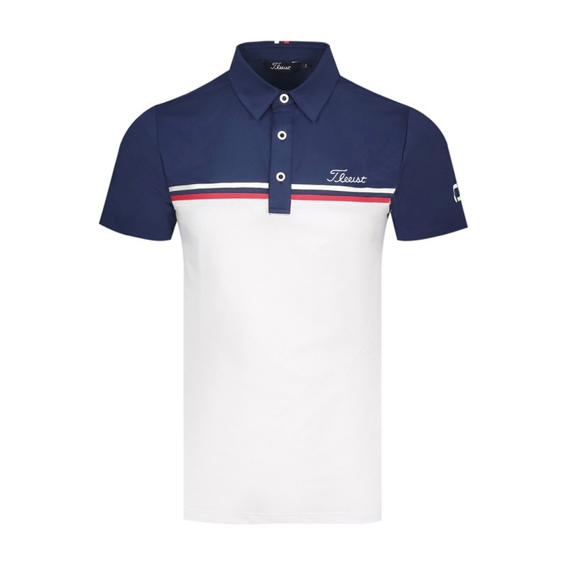 TIT Quần áo golf nam 2023Golf ngắn tay áo T-shirt Thể thao ngoài trời Giải trí Polo Paul Áo sơ mi Breathable Tốc độ mùa hè khô