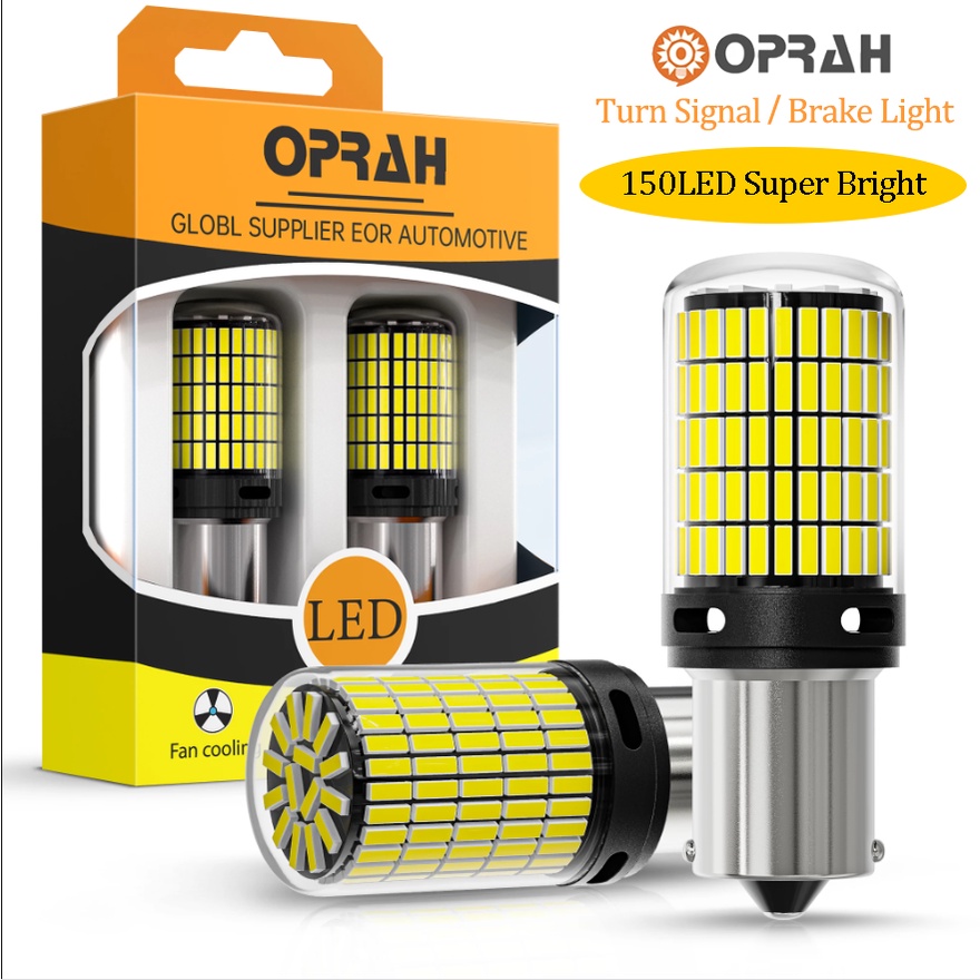 Set 2 Đèn LED Phanh 1156 PY21W 1157 BAY15D P21 / 5W 150LED 4014 SMD Canbus 7440 7443 W21 / 5W 12V Siêu Sáng Dành Cho Ô Tô