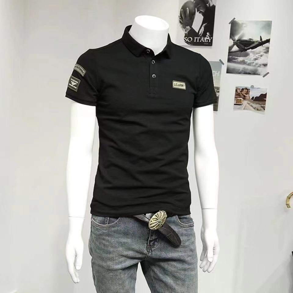 Áo Thun Polo Tay Ngắn Dáng Ôm Phong Cách Hàn Quốc Thời Trang Cao Cấp Cho Nam