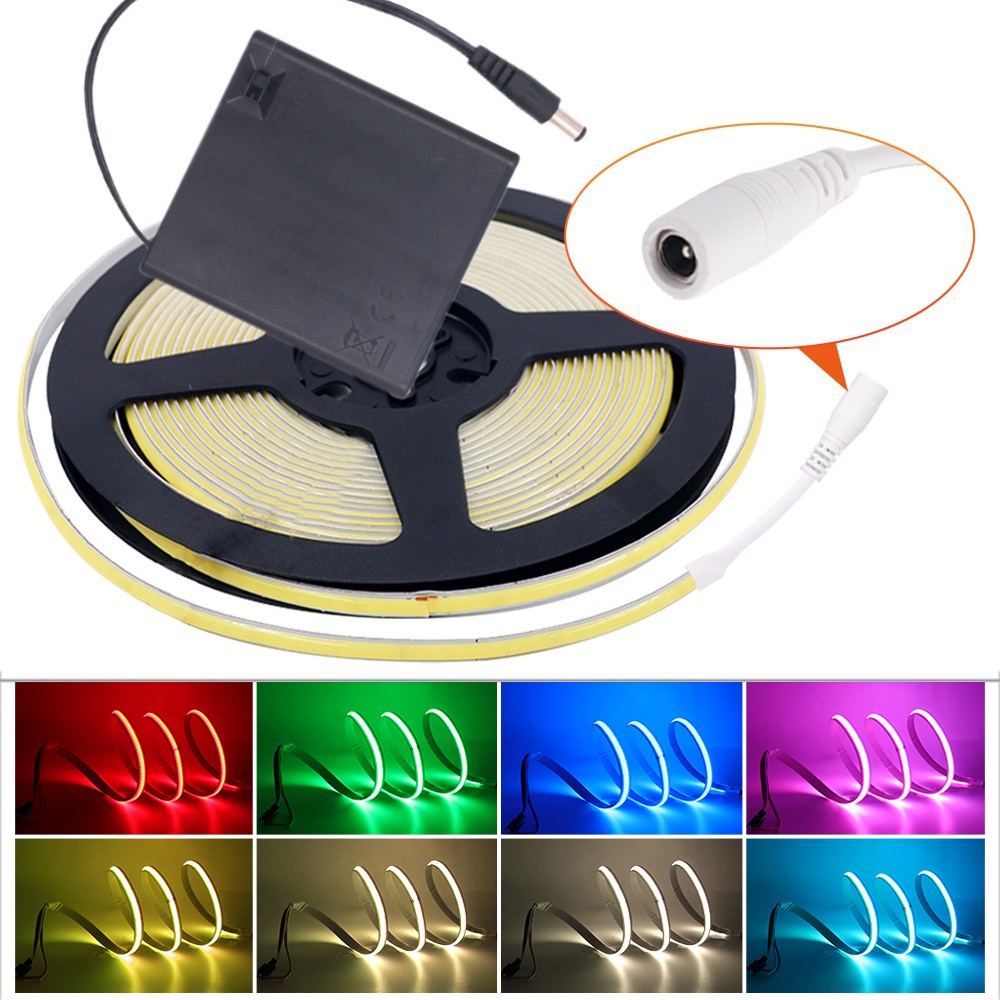 Dây Đèn LED R90 FOB DC 5V COB Rộng 5mm Ánh Sáng Trắng / Đỏ / Xanh Lá / Hồng