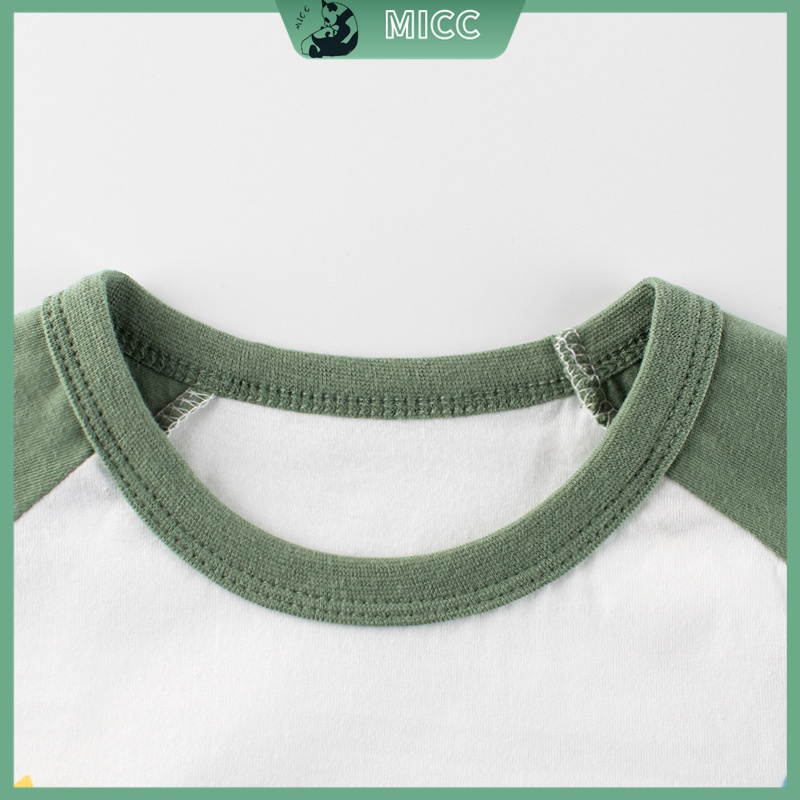 Áo Thun Cotton Tay Ngắn Thấm Hút Mồ Hôi Thoáng Khí Thời Trang Cho Bé Trai 1-9 Tuổi