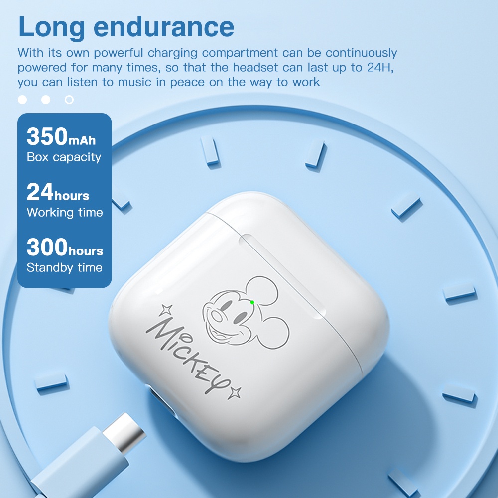 Disney FX-951B Tai nghe Bluetooth không dây âm thanh hifi có micro màn hình hd