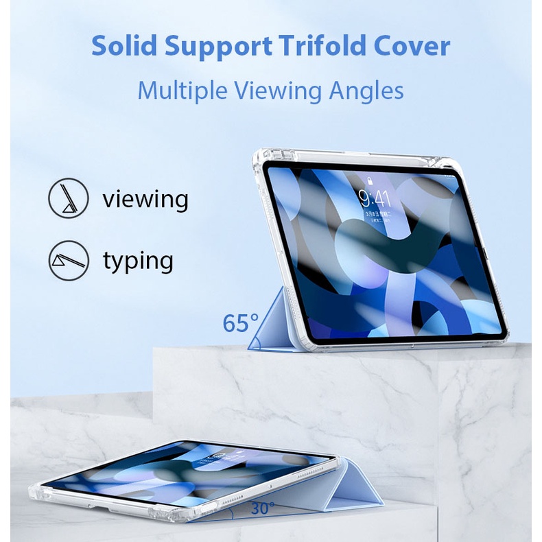 Bao Da Máy Tính Bảng Cứng Màu Pha Lê Cho iPad 10.2 10.9 inch iPad Pro 11 Pro 12.9 Air 5 Air4 Mini 6