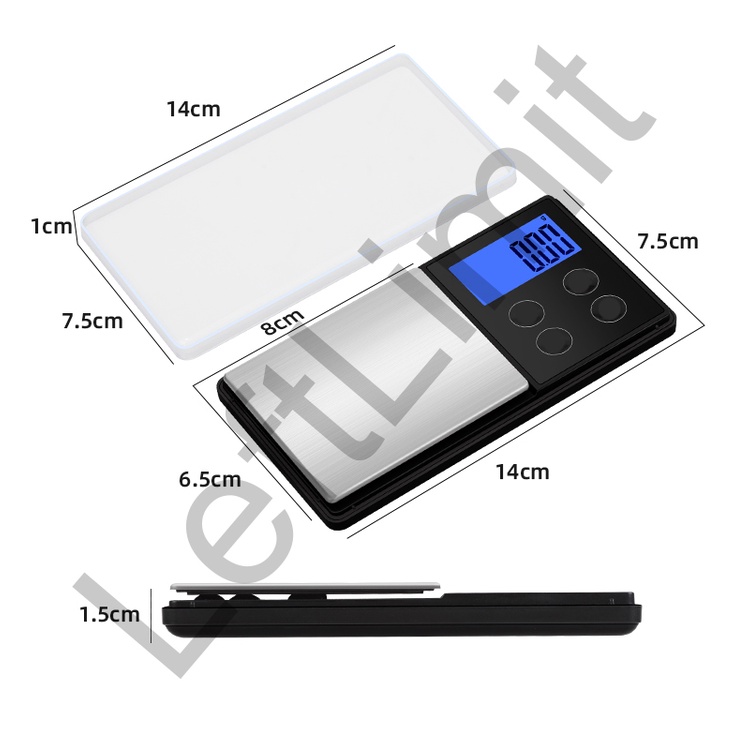 Cân Cà Phê Mini Bỏ Túi Có Màn Hình LCD 1000X0.1G