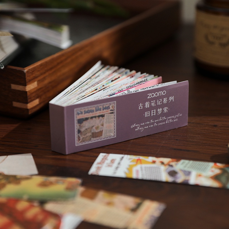Bộ 50 Tấm Nhãn Dán Trang Trí Lều Kiểu vintage Sáng Tạo