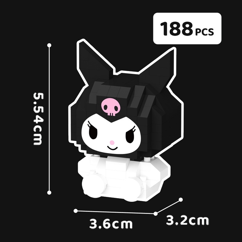 Mới Bộ Đồ Chơi Xếp Hình Kuromi My Melody Hello Kitty