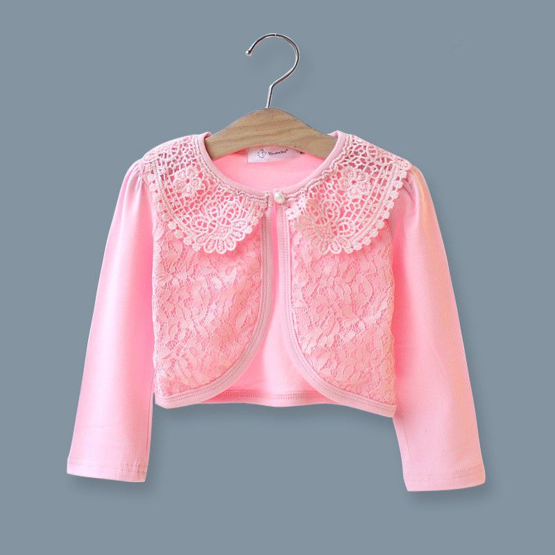 Áo Khoác Cardigan Tay Dài Phối Ren Phong Cách Hàn Quốc Thời Trang Mùa Thu 2021 Cho Bé Gái#3.8