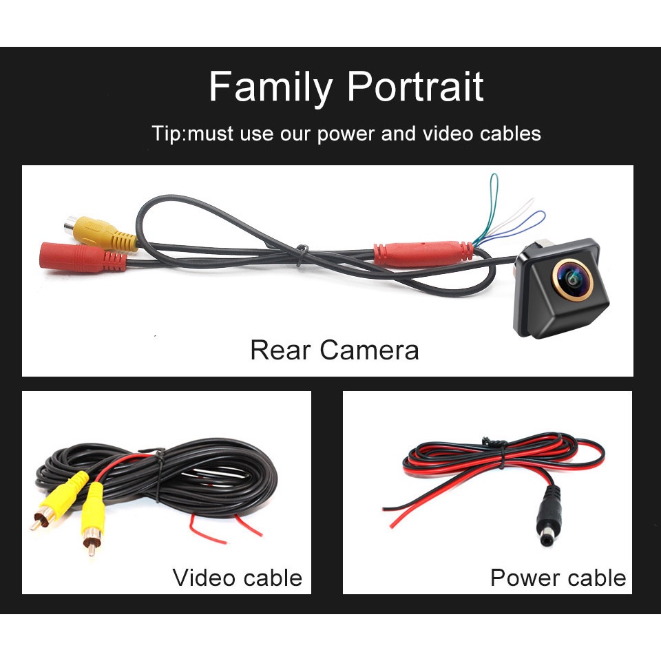 Camera Lùi Xe Thông Minh Góc Rộng 180 Độ 1080p Hỗ Trợ Tầm Nhìn Ban Đêm dvd