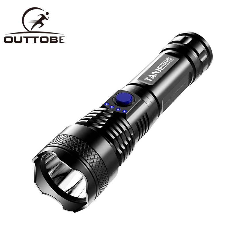 Đèn Pin P50 Ánh Sáng Mạnh Đa Năng Chống Thấm Nước Có Thể Sạc Lại Tiện Dụng Cho Hoạt Động Ngoài Trời