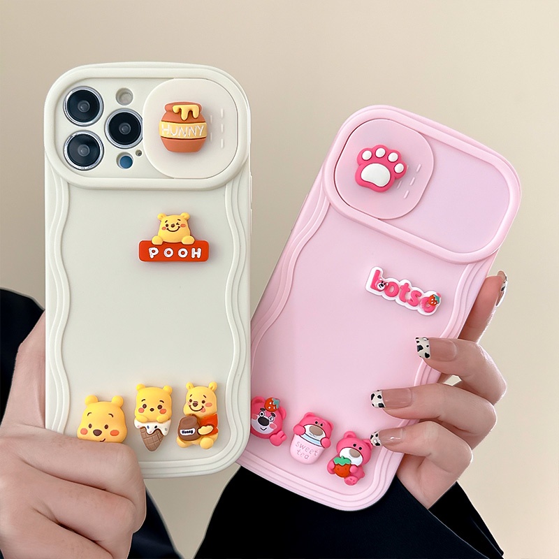 Ốp Điện Thoại Kiểu Vali Họa Tiết Gấu Nâu Cho iPhone 12 13 11 PRO MAX XR 11 12 PRO X XS MAX