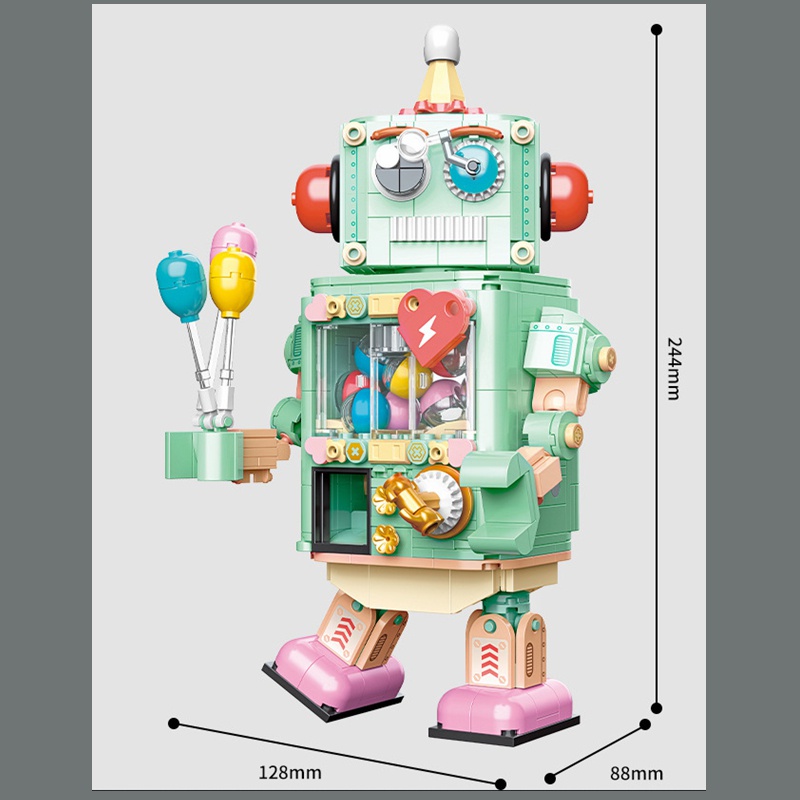 Đồ Chơi Robot Lắp Ráp DIY Hình Máy Móc Sáng Tạo Giáo Dục Cho Bé JK8218