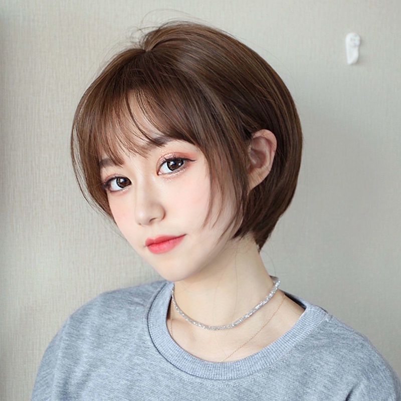 Bộ Tóc Giả Ngắn Kiểu BOB Tự Nhiên Thời Trang Cho Nữ