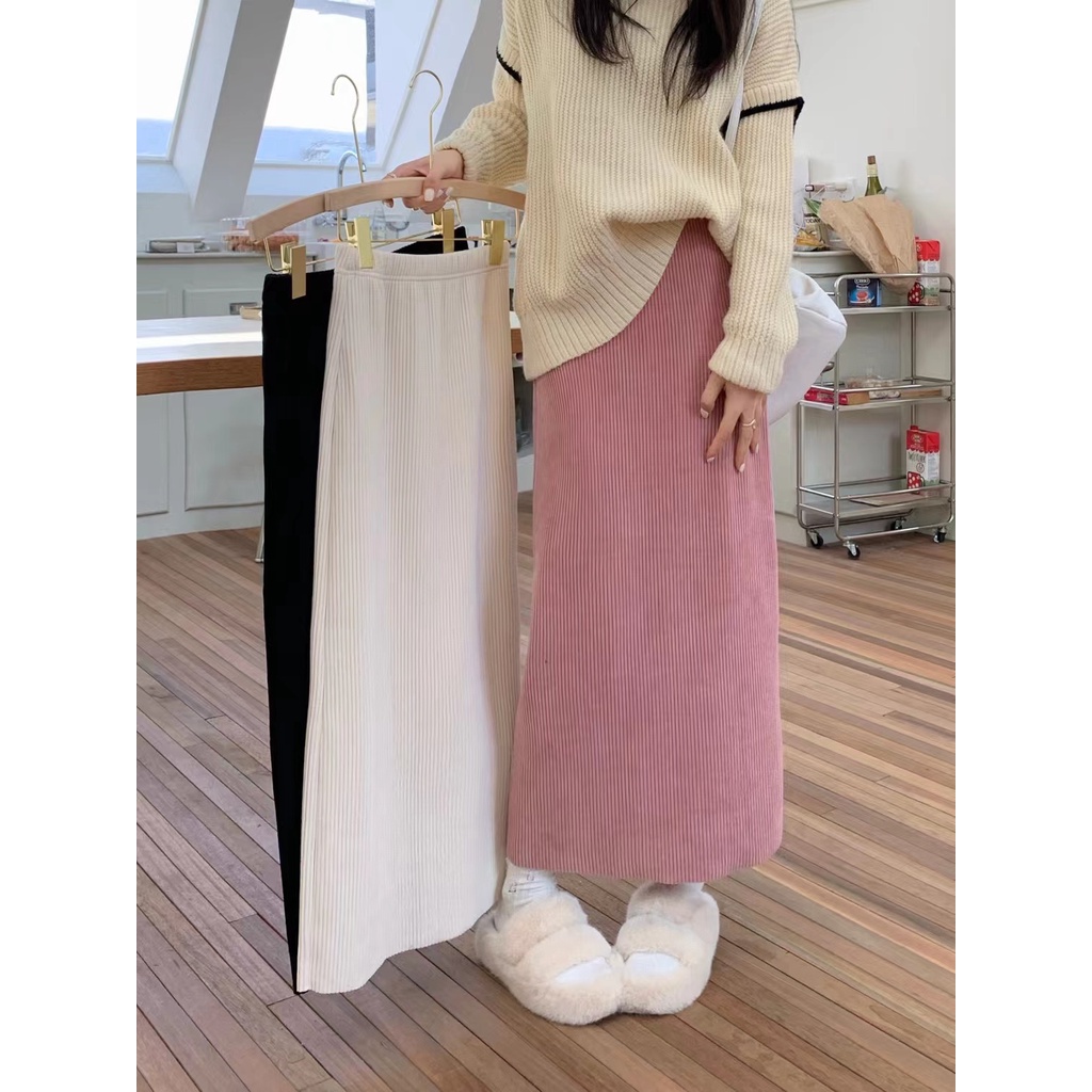 Chân Váy Bút Chì Lưng Cao Phong Cách Hàn Quốc Mới