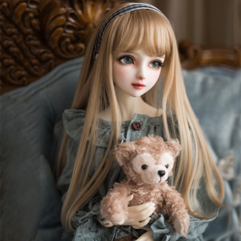 Bộ Tóc Giả Xoăn Dài 346 Điểm Cho Búp Bê BJD 346 bang2.17