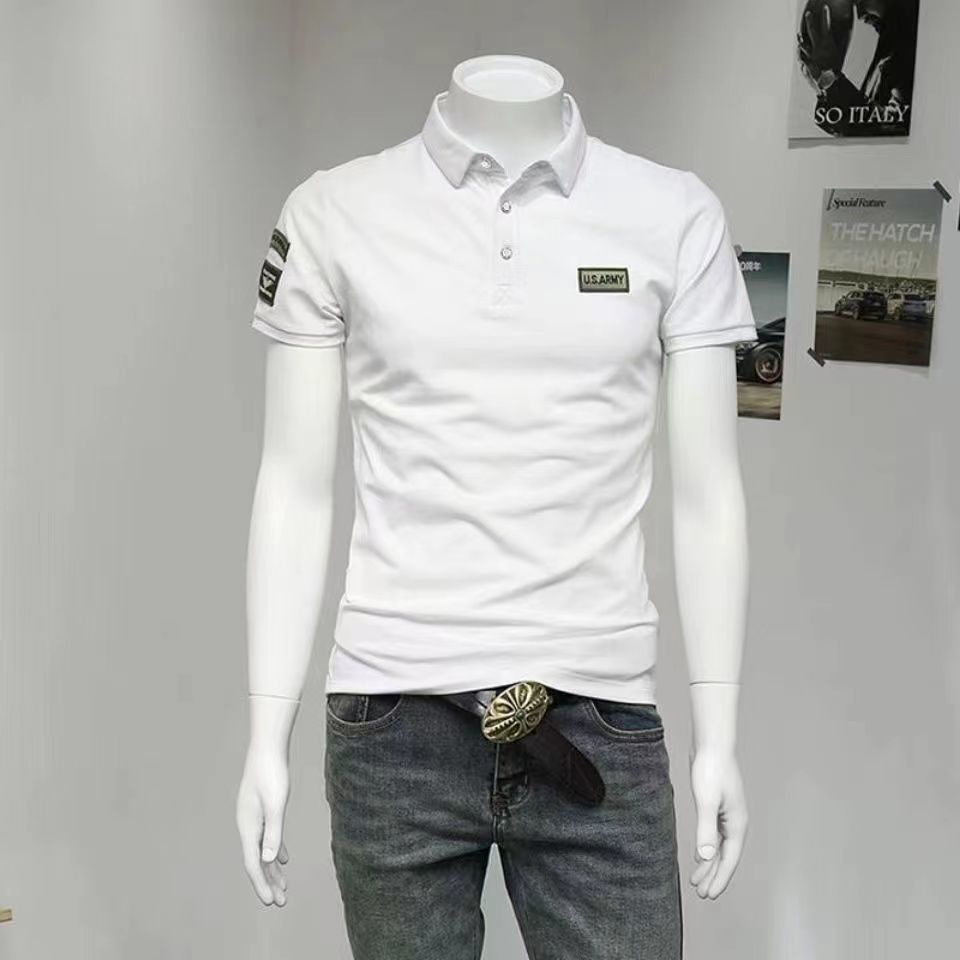 Áo Thun Polo Tay Ngắn Dáng Ôm Phong Cách Hàn Quốc Thời Trang Cao Cấp Cho Nam