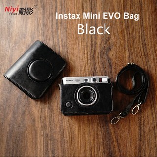  Bao Da PU Bảo Vệ Máy Ảnh Kỹ Thuật Số Fujifilm Instax Mini EVO Có Dây Đeo Vai 