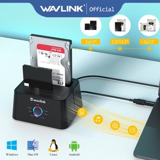 Đế gắn ổ cứng ngoài usb 3.0 sata 2.5 / 3.5 inch ssd hdd hỗ trợ 2 x 8tb