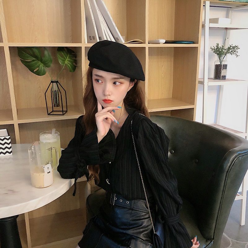 Áo Sơ Mi Nữ Tay Dài Cổ Chữ V Thời Trang Cá Tính