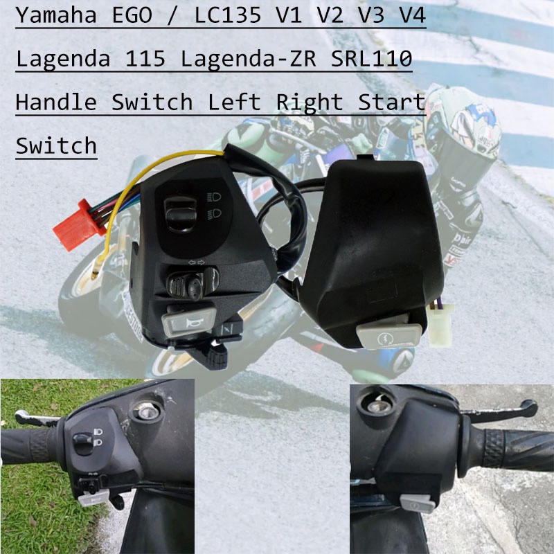 Công Tắc Khởi Động Tay Cầm Dành Cho Xe Yamaha LC 135 ego LC Nou volcavandiz