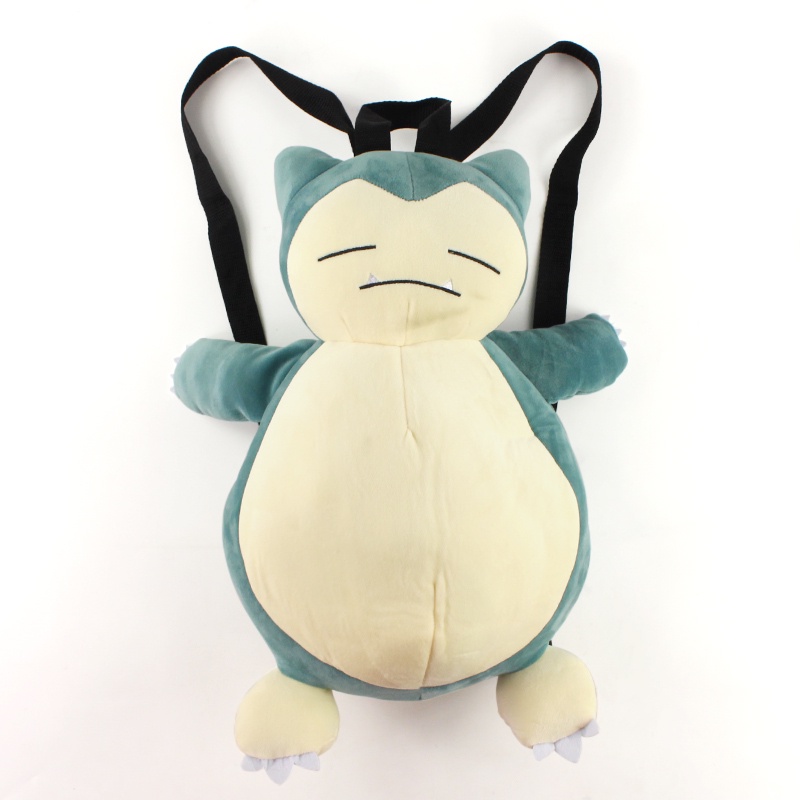 Ba Lô Bông Hoạt Hình Pokemon Snorlax Kawaii 45cm Đa Chức Năng Làm Quà Tặng Cho Trẻ Em