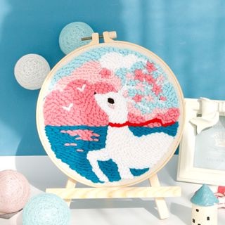 Bộ Dụng Cụ Thêu Tranh Chữ Thập Thủ Công Theo Phương Pháp Montessori Cho Bé