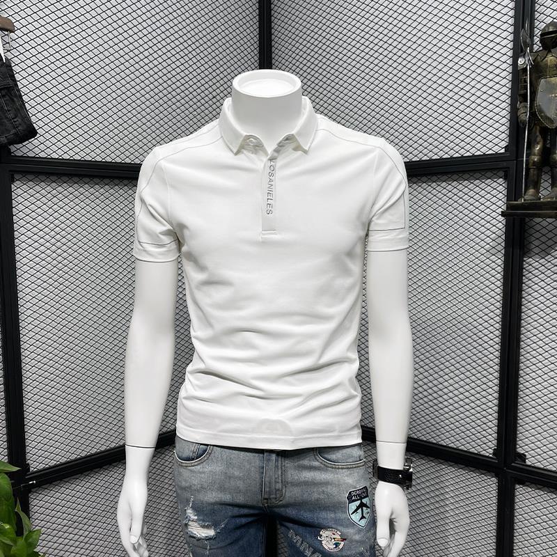 Áo Thun Polo Ngắn Tay Thêu Họa Tiết Thời Trang Xu Hướng Mới Cho Nam