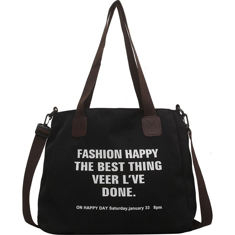 Túi Đeo Vai Vải canvas Cỡ Lớn Thiết Kế Dễ Thương