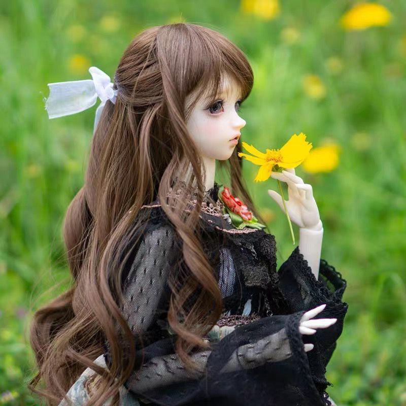 Bộ Tóc Giả Xoăn Dài 346 Điểm Cho Búp Bê BJD 346 bang2.17