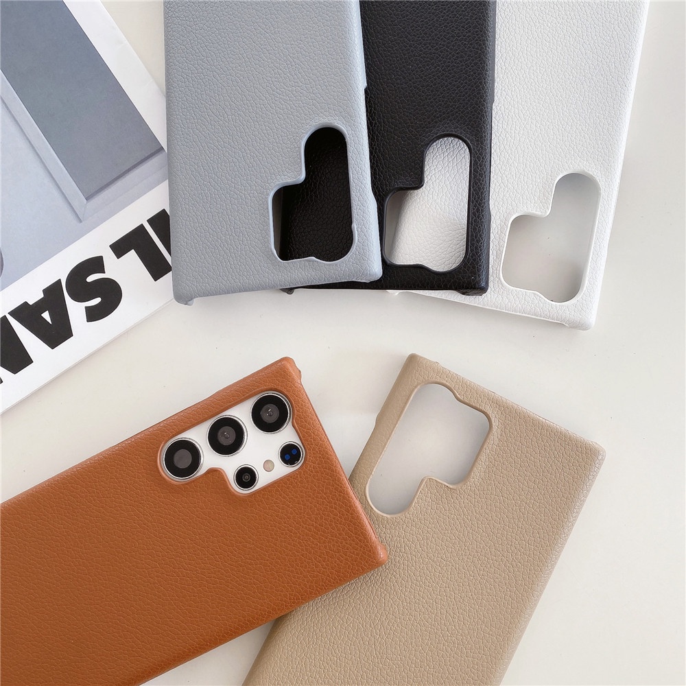 Ốp Điện Thoại Kết Cấu Da Cao Cấp Phong Cách Vintage Cho Samsung Galaxy S23 Ultra S22 Plus S21 S20 Note 20