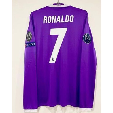 Áo Bóng Đá Dài Tay Real Madrid Mùa Giải 2016 / 2017 16 / 17