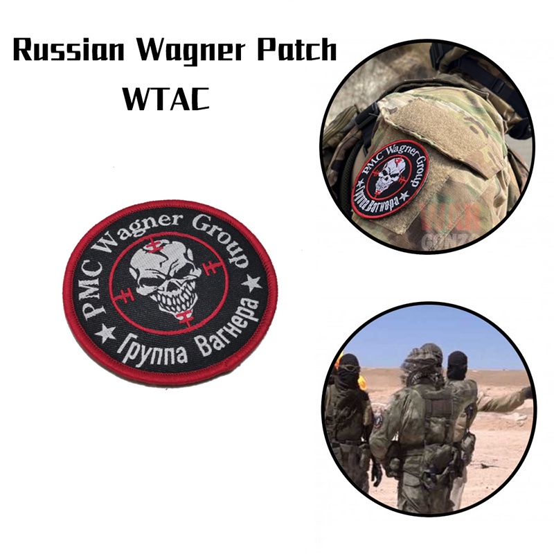 Huy Hiệu Vải Nỉ Thêu Huy Hiệu Chiến Thuật Nga PMC Vargina Khóa Dán Trang Trí Ba Lô