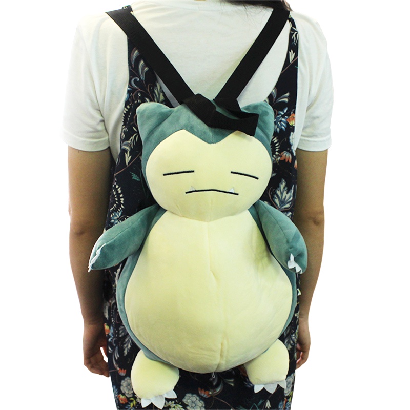 Ba Lô Bông Hoạt Hình Pokemon Snorlax Kawaii 45cm Đa Chức Năng Làm Quà Tặng Cho Trẻ Em