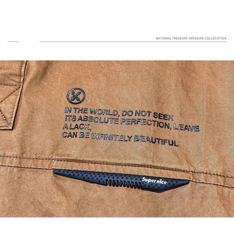 Áo Thun Polo Dáng Rộng Vải Cotton Kiểu Hàn Quốc Cá Tính Cho Nam