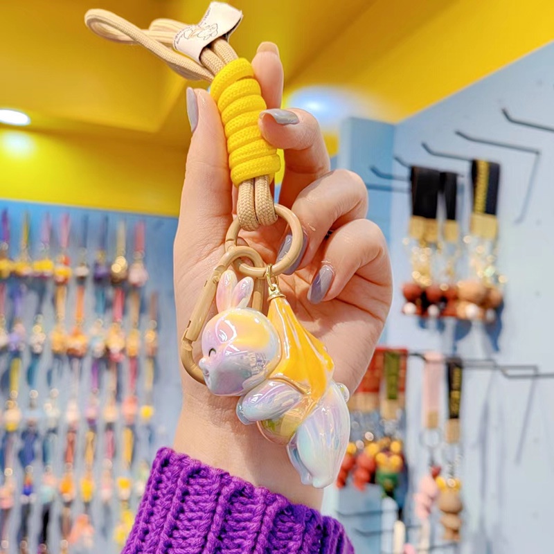 Móc Khóa Thỏ Kailin Mạ Điện Nhiều Màu Sắc Dễ Thương