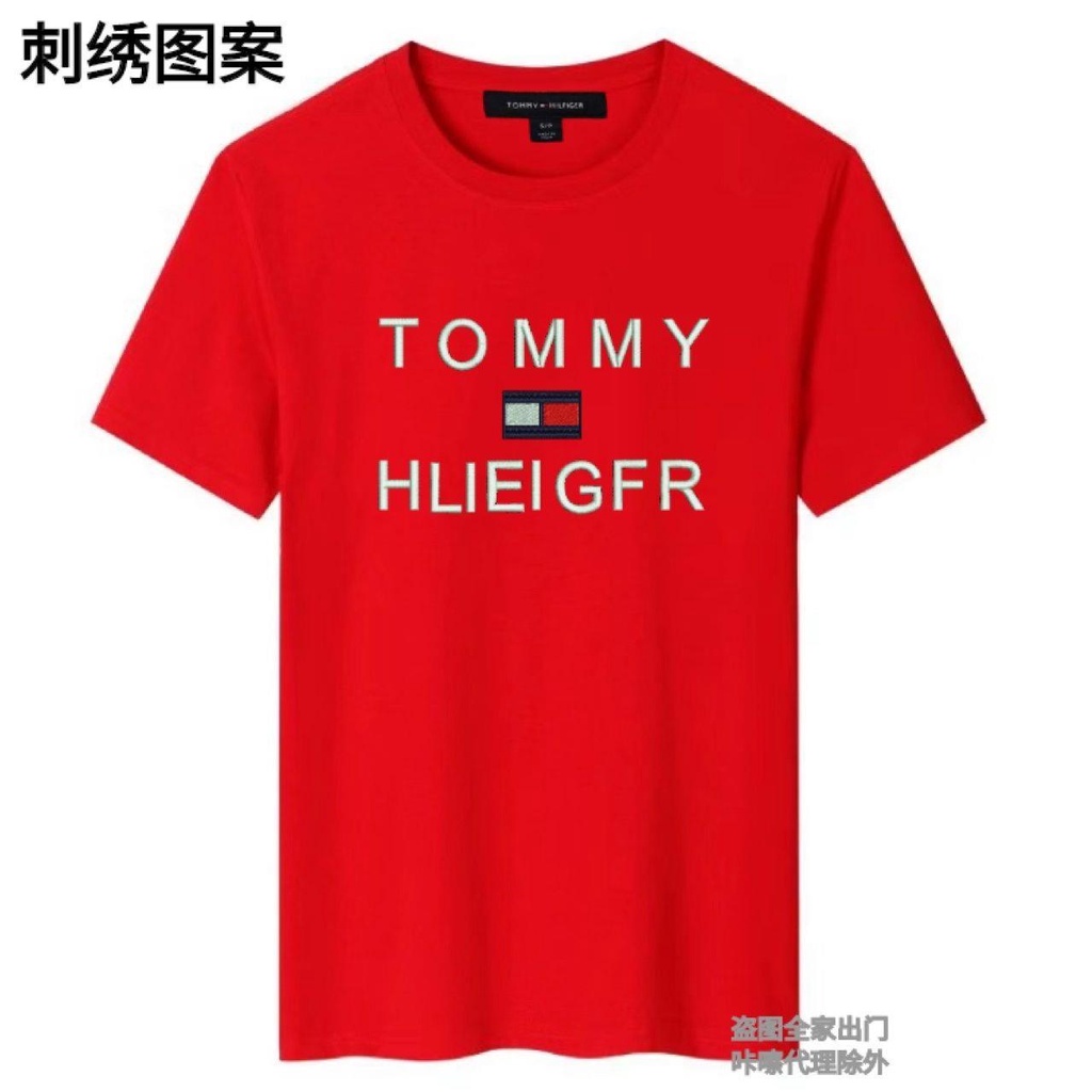 Áo Thun cotton In Chữ tommy Kèm Thẻ Thời Trang Cho Cặp Đôi