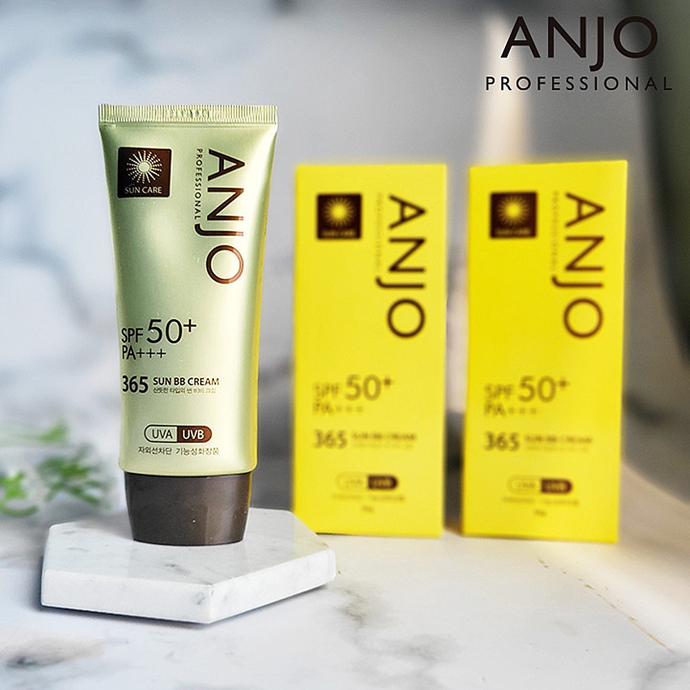 ANJO Professional 365 Sun BB Cream 50ml 1 + 1 Set / SPF50 + PA + + / Giúp Che Phủ Khuyết Điểm Hiệu Quả