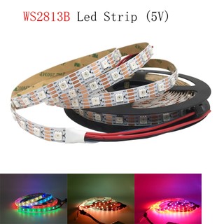 Dải đèn led rgb ws2813 30 / 60 / 144 pixels / leds / m ws2812 ic dc5v