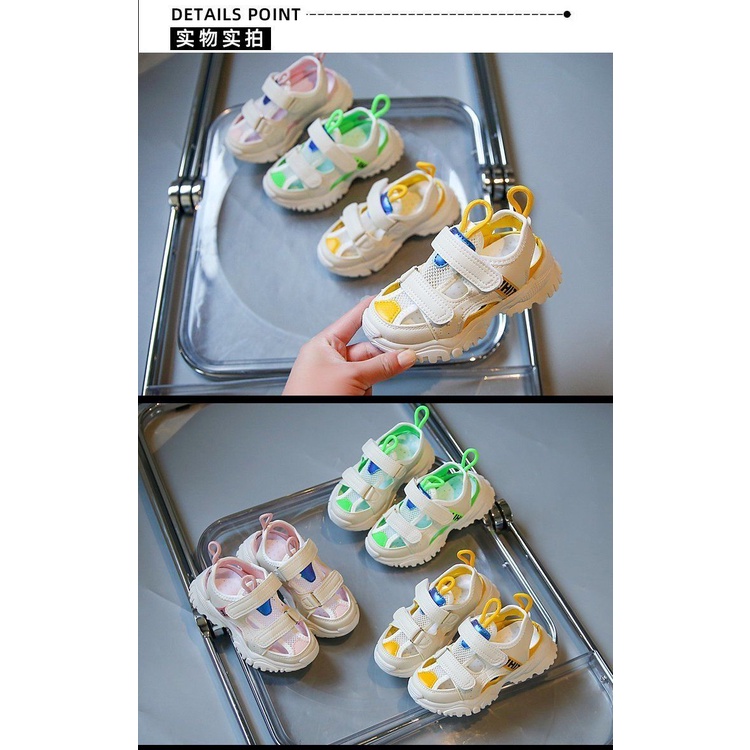 Xăng đan Lưới Thoáng Khí Đế Mềm Cỡ Vừa Và Lớn Thời Trang Mùa Hè Cho Bé Gái