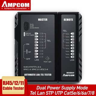 Ampcom máy kiểm tra cáp mạng rj45 rj11 máy kiểm tra cáp mạng ethernet rj45 công cụ kiểm tra cáp mạng lan công cụ mạng lan sửa chữa mạng