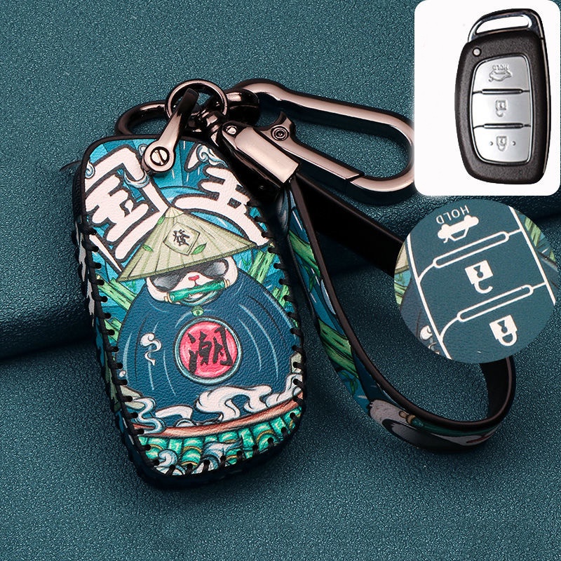 Bao da bọc bảo vệ cho đầu chìa khóa xe hơi Hyundai I10/ Tucson/ Elantra 2020 bọc chìa khoá Hyundai i10, Elantra, Tucson