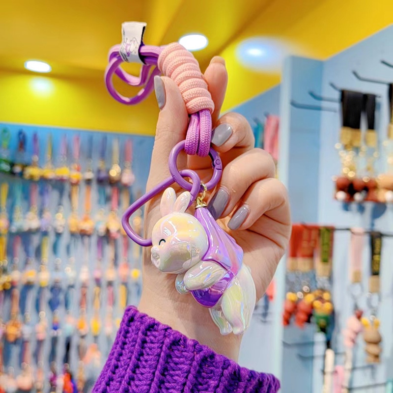 Móc Khóa Thỏ Kailin Mạ Điện Nhiều Màu Sắc Dễ Thương