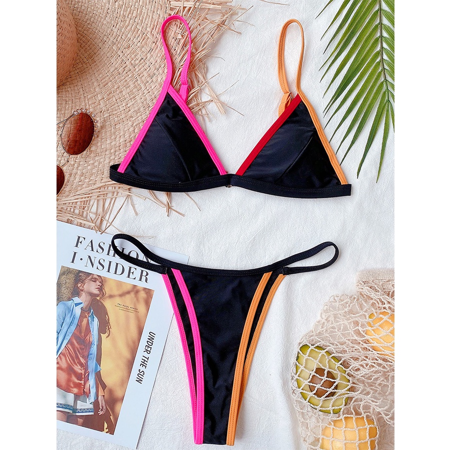 Bộ Đồ Bơi Hai Mảnh Màu Sắc Thời Trang Dành Cho Nữ