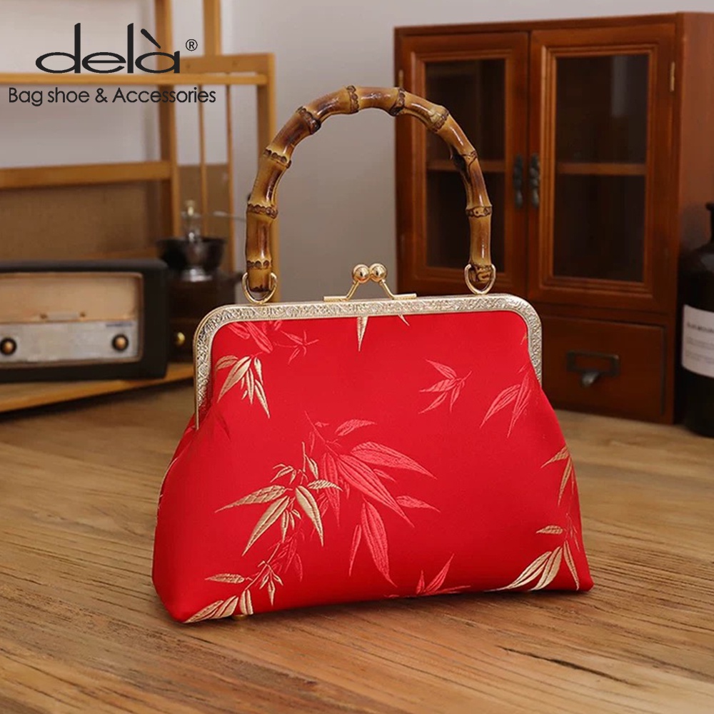 Dela Túi Xách Tay Thiết Kế Thanh Lịch Phong Cách Trung Hoa