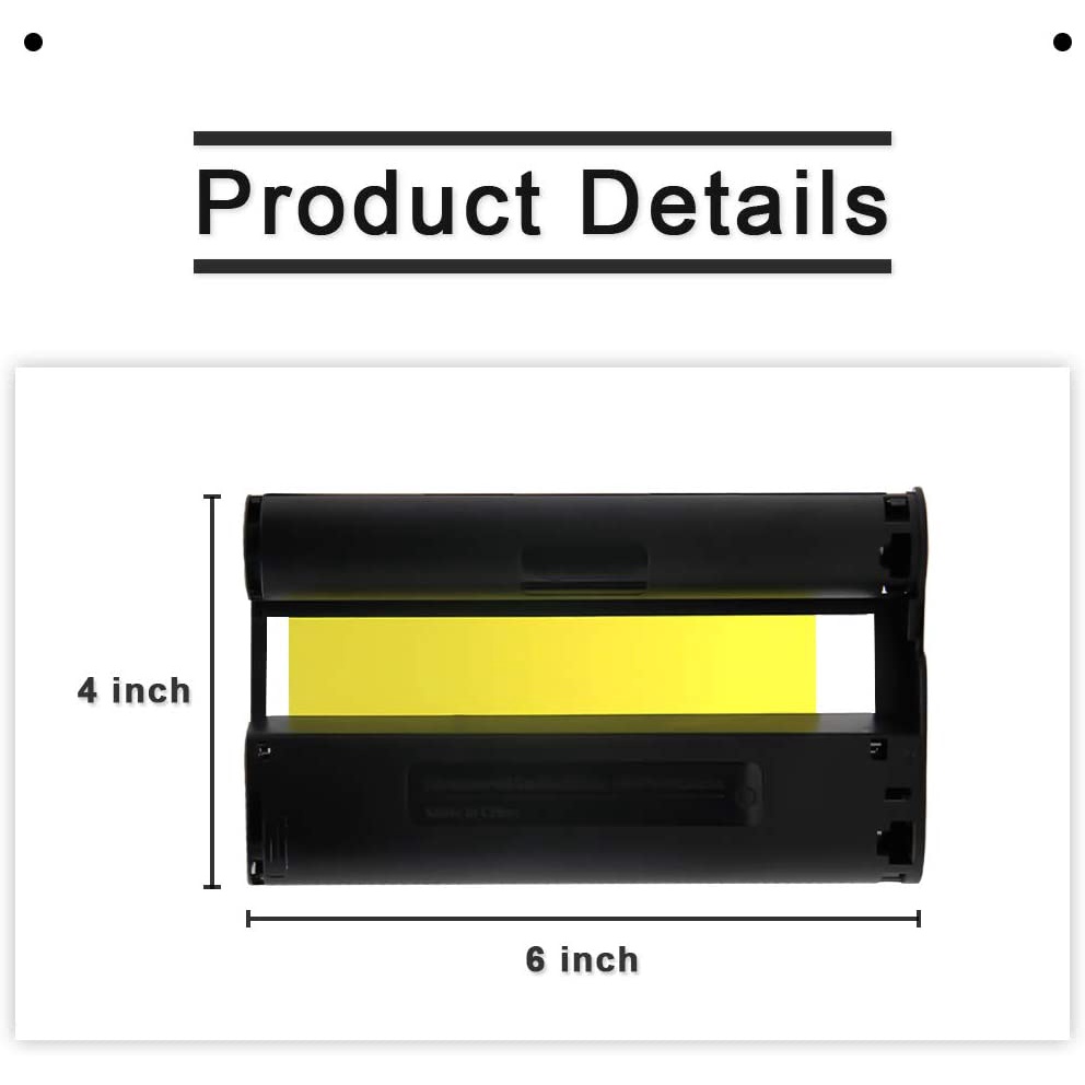 Compatible Canon Selphy CP1500 CP1300 CP1200 Ink Cassette 1pc, KP-108IN KP108IN KP108 for Canon Selphy Máy In Ảnh CP1300 CP1200 CP1000 CP820 CP810 CP800 CP790 CP780 Compact Photo Printers