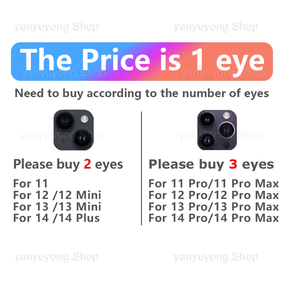 Miếng dán viền bảo vệ camera sau điện thoại thích hợp cho iPhone 13 11 12 Pro Max 13 Mini