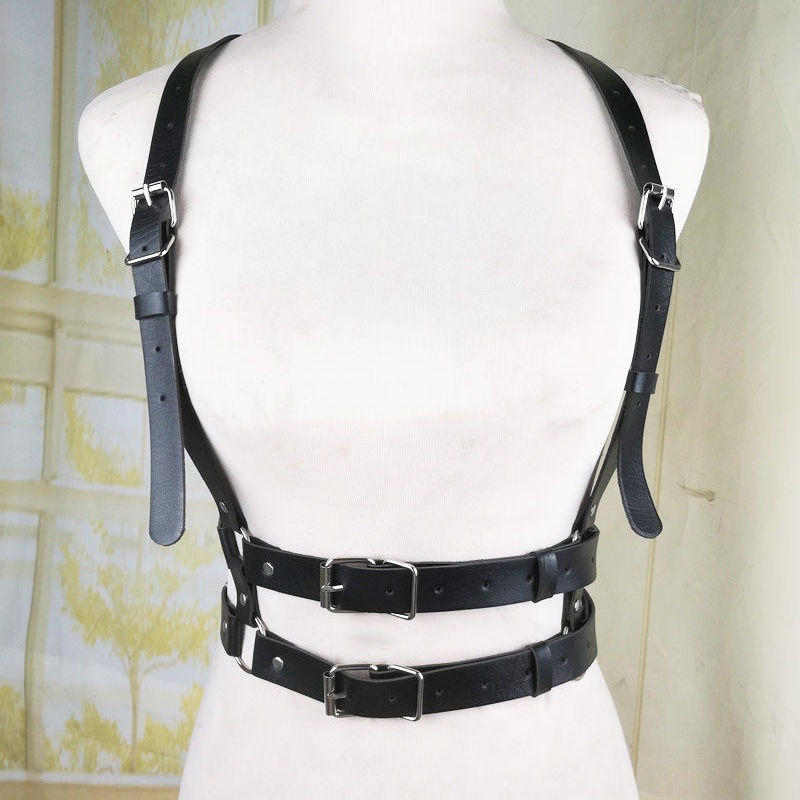 Áo Khoác Vest Có Dây Đeo Vai Phong Cách punk Cá Tính Cho Cả Nam Và Nữ